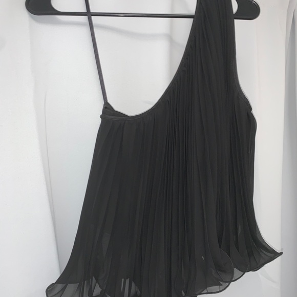 ASOS One Shoulder Black Top - Picture 2 of 3